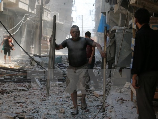 Russland setzt Luftangriffe gegen IS in Syrien fort - ảnh 1